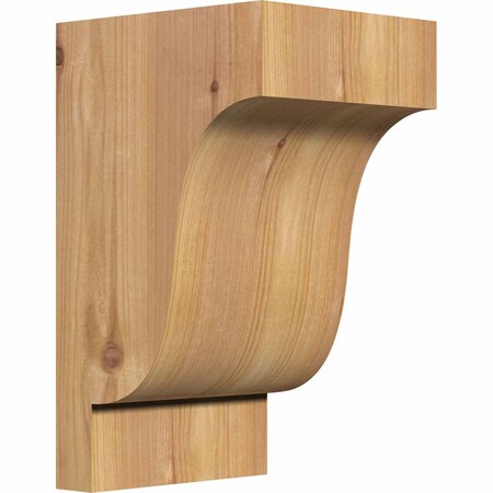 Ekena Millwork Newport Smooth Corbel, Western Red Cedar, 5 1/2"W x 6"D x 10"H COR06X06X10NEW00SWR
